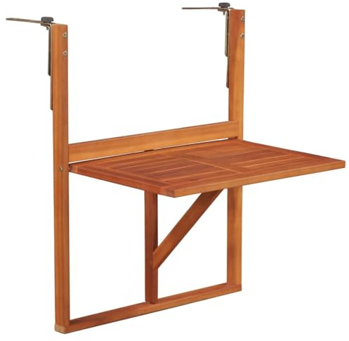 vidaXL Balkon-Hängetisch 64,5x44x80 cm Massivholz Akazie