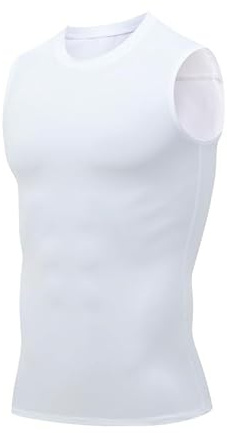 Smatstyle Kompressionsshirt Herren Tank Top Ärmelloses Laufshirt, Atmungsaktives elastisches Sports Trainingsshirt Quick Dry Funktionsshirts Baselayer Sports Fitness
