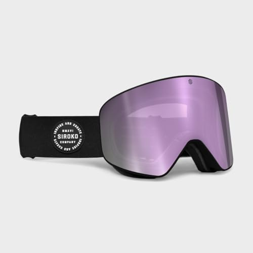 SIROKO - Snowboard- und Skibrillen OTG GX Grizzly Lavendel/Schwarz