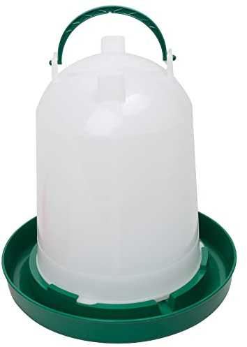 Geflügeltränke 6 Liter, Hühnertränke, Stülptränke, Geflügel-Stülptränke, Kükentränke, Wachteltränke mit Bajonettverschluss und Aufhängung