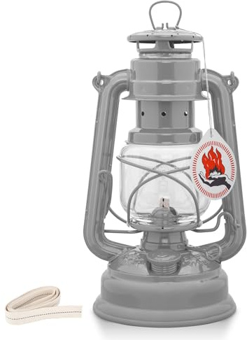 Feuerhand Sturmlaterne Baby Special 276 Zink - Für Garten, Camping & Balkon - traditionelle Petroleumlampe - Mit 20 Stunden Leuchtdauer - Made in Germany