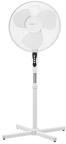 Clatronic® Ventilator mit Schwenkfunktion | höhenverstellbar | Ventilator leise Ø 40cm | Standventilator 3 Stufen | Neigungswinkel verstellbar | Fan | Standventilator sehr leise | VL 3603 S weiß