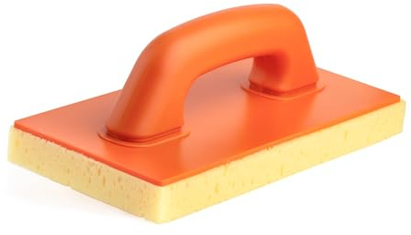 MIVOS Fliesenwaschbrett mit 25 mm Schwammauflage - 270 x 130 mm - PU-Reibebrett mit Hydroschwamm-Belag - Fugenschwamm - Ausfugbrett mit Fliesenschwamm - Made in EU