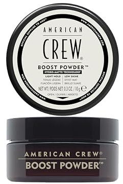AMERICAN CREW – Classic Boost Powder, 10 g, Stylingpuder für Männer, Haarprodukt mit leichtem Halt, Stylingprodukt für dichteres, griffigeres Haar & ein mattes Finish