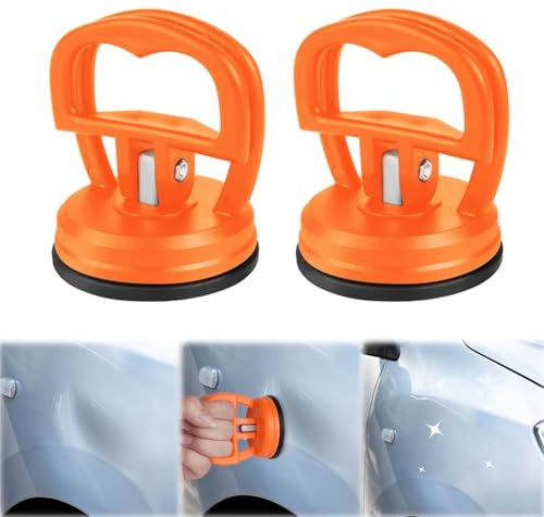 Flintronic Auto Dent Saugnapf, Heavy Duty Saugheber (2er Set), Vakuumsauger Gummisauger, Dent Abzieher, Saug-Näpfe Saugnapfhalter Saug-Heber zum Anheben und Entfernen von Glas, Computer-Bildschir (2S)