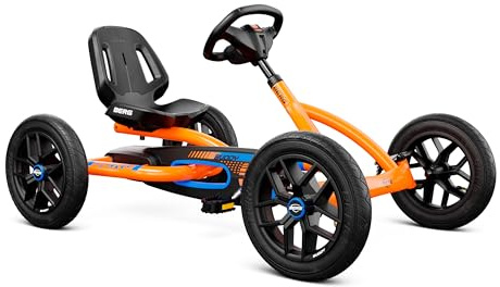 BERG Gokart Buddy B-Orange | Kinderfahrzeug, Tretauto mit Optimale Sicherheid, Luftreifen und Freilauf, Kinderspielzeug geeignet für Kinder im Alter von 3-8 Jahren