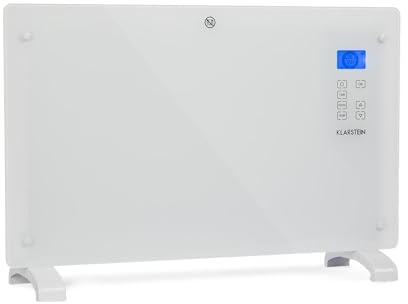 Klarstein Elektroheizung, Konvektor-Heizung mit, Mobile Elektroheizung Energiesparend, Leise Heizung Elektrisch, Standgerät Heizkörper Elektrisch mit Thermostat, 2000 W