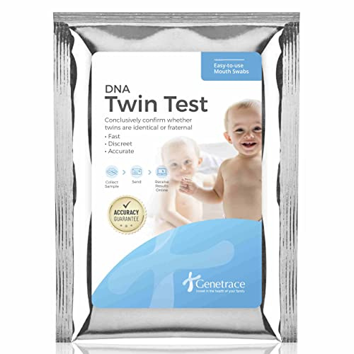 Genetrace DNA Twin Test - Bestätigen Sie, ob Zwillinge brüderlich oder identisch sind - Laborgebühren und Versand enthalten - Ergebnisse in 1-2 Tagen