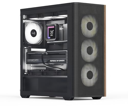 Aerocool GEH Midi D501A-G-BK-V2 (B/Wood/ATX)