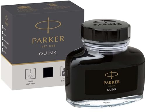 Parker Quink Füllertinte im Tintenfass | schwarz | 57 ml