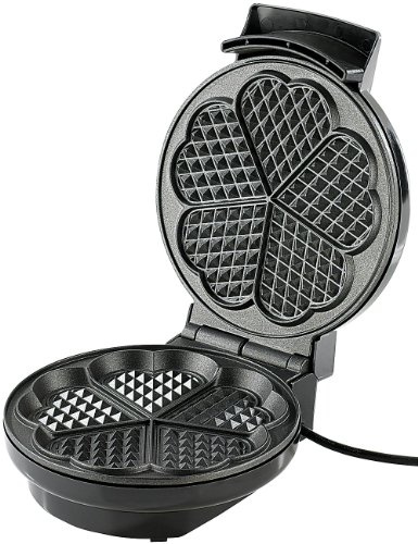 Rosenstein & Söhne Elektro Waffeleisen: Waffeleisen für Herzwaffeln (mit Waffel-Backflächen, Waffel Bäcker, Kaffee)