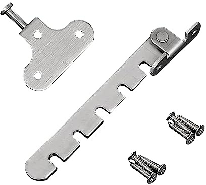 Ksvaye Edelstahl Fensterfeststeller für Kippfenster Fenster Kipp Regler Fensterstopper Metall Kippfensterschutz Zuschlagschutz Fensterriegel zum Einstellen der Fensteröffnung