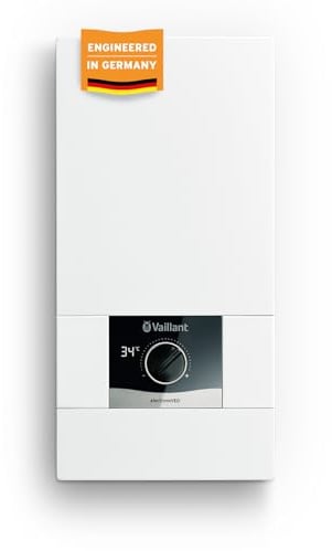 Vaillant elektronischer Durchlauferhitzer, VED E 21/8, druckfest, 21kW, 400V, gradgenaue Auslauftemperatur, stufenlos einstellbar, Digitalanzeige, 0010023778, [Energieklasse A]
