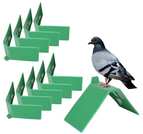 10 Stücke Taubensitzbrett Sitzbrett Taubenruhe Stehen Taubenruhe Rahmen Grill Kunststoff Taubenruhe Rastplatz Vogel Ständer Halter Vogel Liefert Zubehör