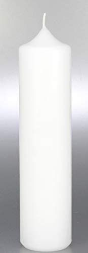 Wibel Stumpenkerze 25/7 cm weiß Kerzenrohling 250/70 mm - Hochzeit Taufe zum basteln
