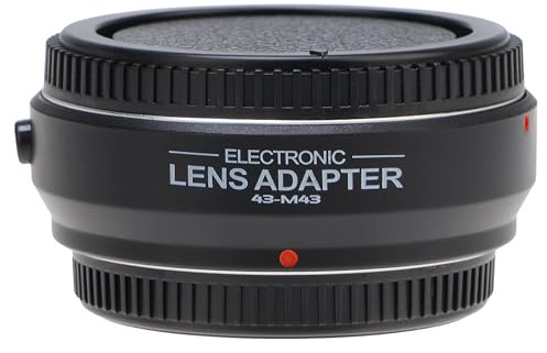 Hersmay Pro Autofokus 4/3-M4/3 Objektiv Adapter für 4/3 43 Objektiv auf M4/3 MFT Mount Kamera für Olympus E-M5 E-M10 III für PANAS0NIC G9 II G95 G10 G100V G100K GX1 GX7 GX9 GH6 BMPCC MMF3 MMF2