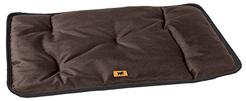 Ferplast Hundematte & Katzenmatte Mittel - Waschbares Hundebett - Hundekissen - Wasserdicht & Kratzfest - Matte für Hundehütten und Auto, Hundekorb - Jolly - 83 x 50 cm, M, BRAUN