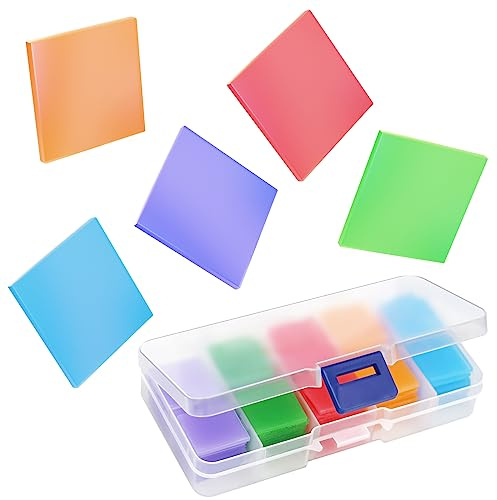 FUYIHGL 100 Stück Diamond Painting Wachs Kleber - 2x2 cm | Diamond Painting Zubehör Stift - 5 Farben, inkl. Box