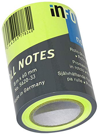 inFO 5620-33 Haftnotizrolle neongrün