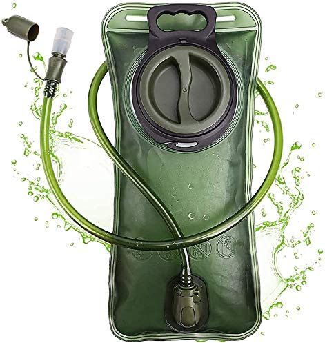 PUNDA Trinkblase, 2L Hydration Blase staubdichte und antimikrobielle Hydration Bladder Wasserblase Trinkbeutel Wassertank mit Schlauch ALS Trinksystem