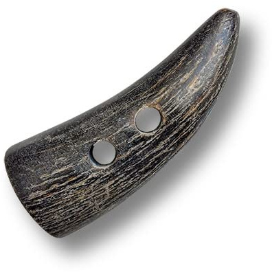 Besonders hochwertige Knebelknöpfe: echte Büffelhornspitze mit zwei Löchern. Ø: ca. 20x50mm!