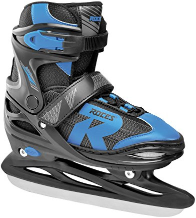 Roces Kinder Jokey Ice 2.0 Boy Verstellbarer Schlittschuh, black-astro blue, 34-37 EU