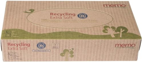 Memo memo Kosmetiktücher Recycling Extra Softück, 2-lagig (6 x 1 Stk)