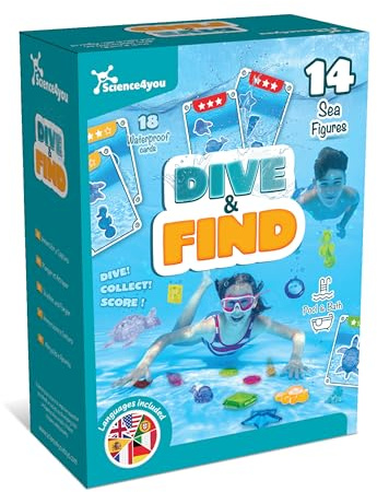 Science4you Wasserspiele für Kinder - Tauchspielzeug für Kinder, Machen Eine Lustige Pool-Party, Schwimmen Pool Tauchen Spiele, Sommer Outdoor-Geschenk & Bad Geschenk für Mädchen & Jungen Alter 3 4 5+