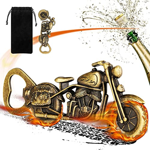 LKKCHER Flaschenöffner, Bieröffner, Vintage Motorrad-Flaschenöffner, Biergeschenke für mann, Gadget für mann, Motorradgeschenke, Geschenke für Papa und Freund
