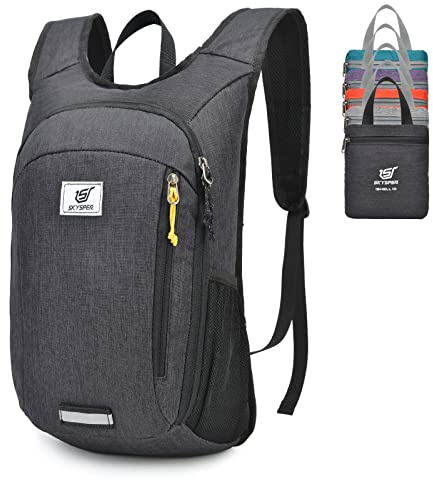 SKYSPER 10L Faltbarer Rucksack Ultraleicht Tagesrucksack Wasserfest Daypack Reiserucksack Wanderrucksack für Wandern Reisen Städtetrips