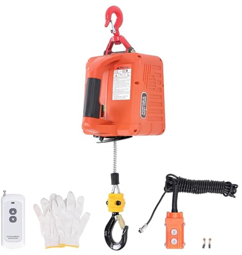 Elektronischer Seilzug, 500 kg/1100 lb Hebekapazität | Elektrische Seilwinde, 500 Kg Traglast, 1100 Lb Hebelast, für Hebearbeiten, Hebezug für Schwere Lasten