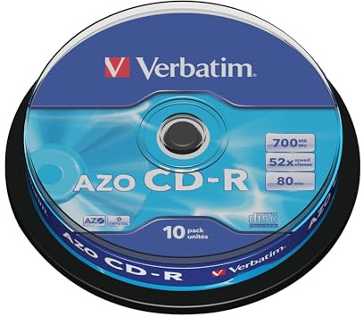 Verbatim CD-R Extra Protection 700 MB - 52-fache Brenngeschwindigkeit - Extraschutz - hohe Lebensdauer - 10 Stück