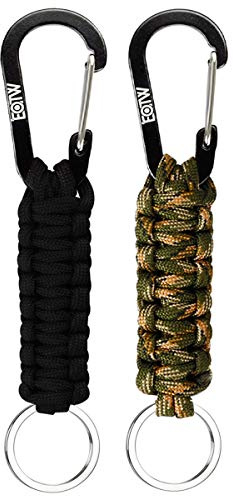EOTW Paracord Schlüsselanhänger Karabiner Personalisiert Karabinerhaken D Ring Schlüsselband Schlüsselring für Motorrad Auto Camping Wandern Männer Frau Kinder