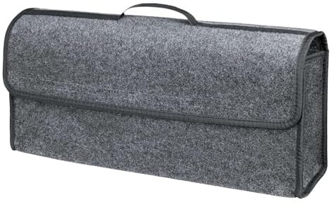 VBGURR 1Stück Kofferraum Organizer, Auto Kofferraum Organizer, Filz Auto box kofferraumtasche Toolbag - Geeignet für alle Fahrzeuge (Grau)