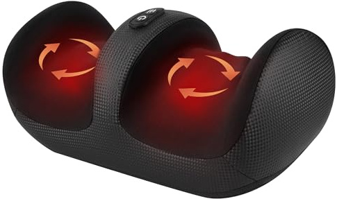 Nekteck Shiatsu Fußmassagegerät mit Wärme - Elektrisches Massagegerät mit Roller gegen Schmerzen, für bessere Durchblutung - Ideal gegen Neuropathie