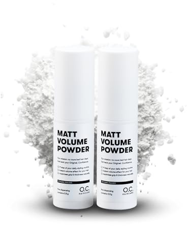 O.C. HAIRCARE Volumen Puder Haare – 2er Set – Haarpuder & Styling Powder für dünnes & feines Haar – Matt-Effekt, sofort mehr Volumen – 24 Stunden Halt – 30 Tage risikofrei testen