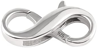 ALEXCRAFT Kettenverschluss Silber 925 Schmuck Verschluss Lobster Clasp Hummer Für Halsketten Armband DIY Schmuckherstellung SCEU023S
