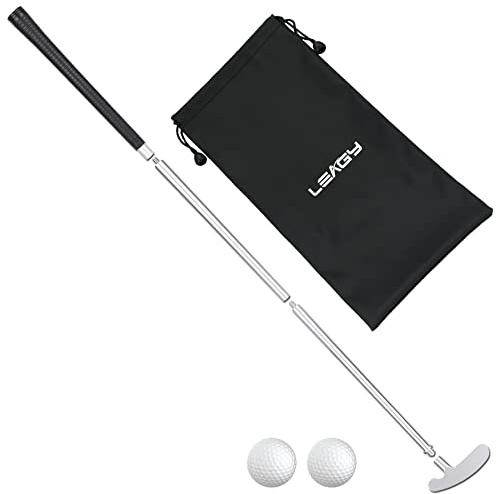 LEAGY Golf-Putter für Männer - Zwei-Wege Rechts-/Linkshänder Indoor/Outdoor Mini Club Set - Stabiler Schaft Mit 2 Übungs-Golfbällen für Putting Green Matte Home Office