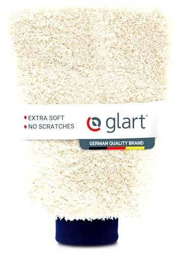 Glart Premium Auto Waschhandschuh - Mikrofaser, Saugstark, Kratzfrei, für Auto, Motorrad & Wohnmobil