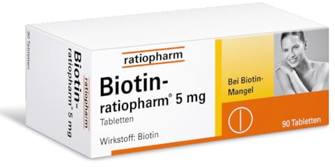 Biotin-ratiopharm® 5 mg: Zur Vorbeugung und Behandlung von Biotin-Mangel, 90 Tabletten