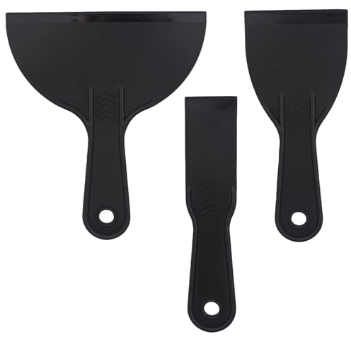 3 Stücke Plastik Spachtel Set 1,5 Zoll 3 Zoll 6 Zoll kunststoff Spachtel | Plastikspachtel,Plastikschaber,Flächenspachtel Acrylmalerei Japanspachtel für 3D Drucker Harz Entfernung,Spackeln,Patchen