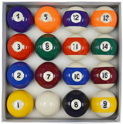 Homegames Billiardkugelset, Punkte und Streifen Bälle, 50,8 mm, für Wettkämpfe (UK-Größe)