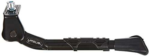 FISCHER Seiten-Ständer, geeignet für 26-28 Zoll, besonders für E-bikes geeignet, rutschfester Gummifuß, Tragkraft: 30kg, schwarz