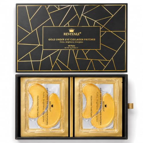 Revitale Gold Augen-Kollagenmaske, Anti-Falten-Feuchtigkeitspflege-Pad, Hyaluronsäure, 30 Stück
