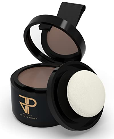 JP Conceal - Premium Ansatzpuder - Haar Concealer - Coloration - Wasserfestes Haar Make-up - Haarverdichtung - für Männer & Frauen - Braun