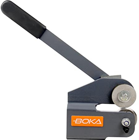 BOKA Blechschere Manuelle für Max.1 mm | Platte Flache Metall Stahlblechschere, Rollenschere, Handhebelschere