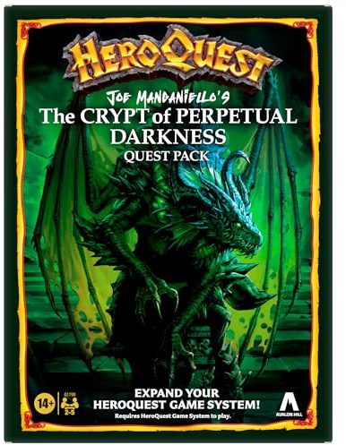 Hasbro Gaming Avalon Hill HeroQuest Joe Manganiello's The Crypt of Perpetual Darkness Quest-Set, ab 14 Jahren, für 2 bis 5 Spieler