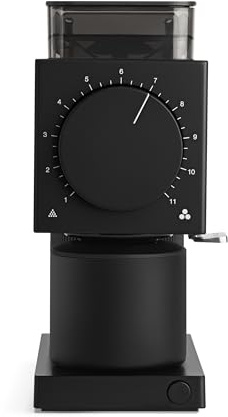 Fellow Gen 2 Ode Kaffeemühle für Brühkaffee - Elektrische Kaffeemühle mit Mahlgrat - Kaffeebohnenmühle mit 31 Einstellungen für Filterkaffee, French Press & Cold Brew - Mattschwarz