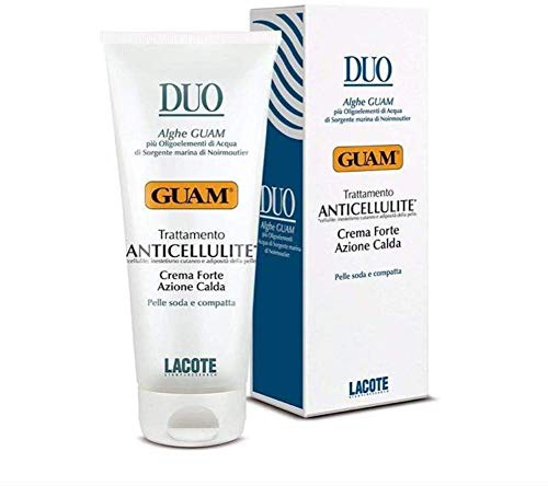 Guam, Anticellulite Körper Duo Behandlung, Starke Wärmewirkungs Creme gegen Cellulite und Hautunreinheiten, Made in Italy, 200 ml Packung