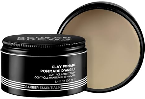 Redken Brews Clay Pomade, Stylingcreme für feines Haar, Haargel für Männer, fester Halt, Haarpaste mit geschmeidiger Textur, Clay für Herren, mattes Finish, kein Verkleben, 100 ml